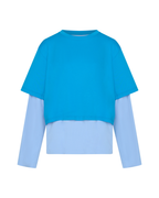 Blue Crush LS Tee - Bright Blue - Commonplace Essentials