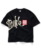 Brush Heavyweight T-Shirt - Black - S-Double