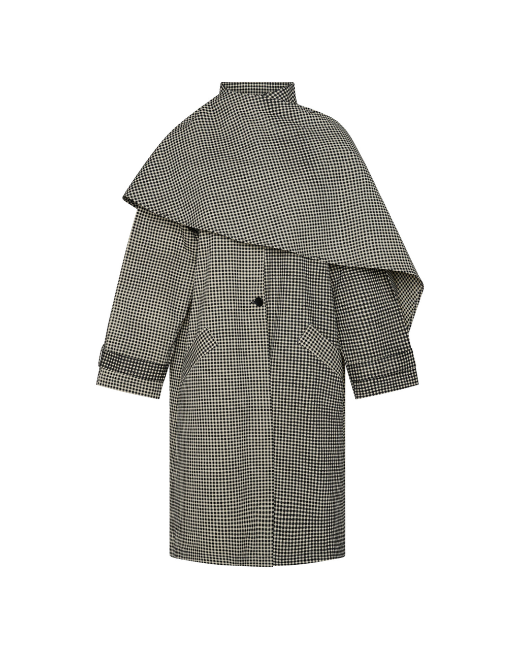 Lady Gingham Trench - Black/White - Commonplace Essentials
