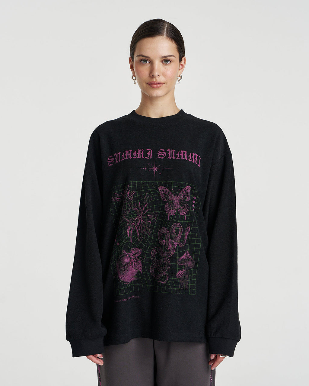 Return to Eden Long Sleeve Top - Black - Summi Summi