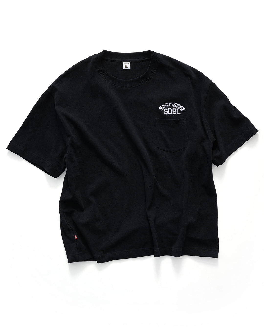 Team Heavyweight Pocket T-Shirt - Black - S-Double