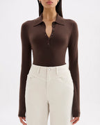 Danica Merino Blend Knit - Chocolate - Nude Lucy