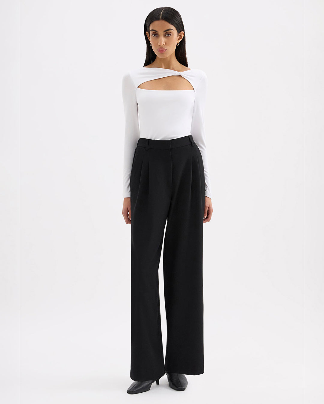 Elena Pant - Black - Nude Lucy