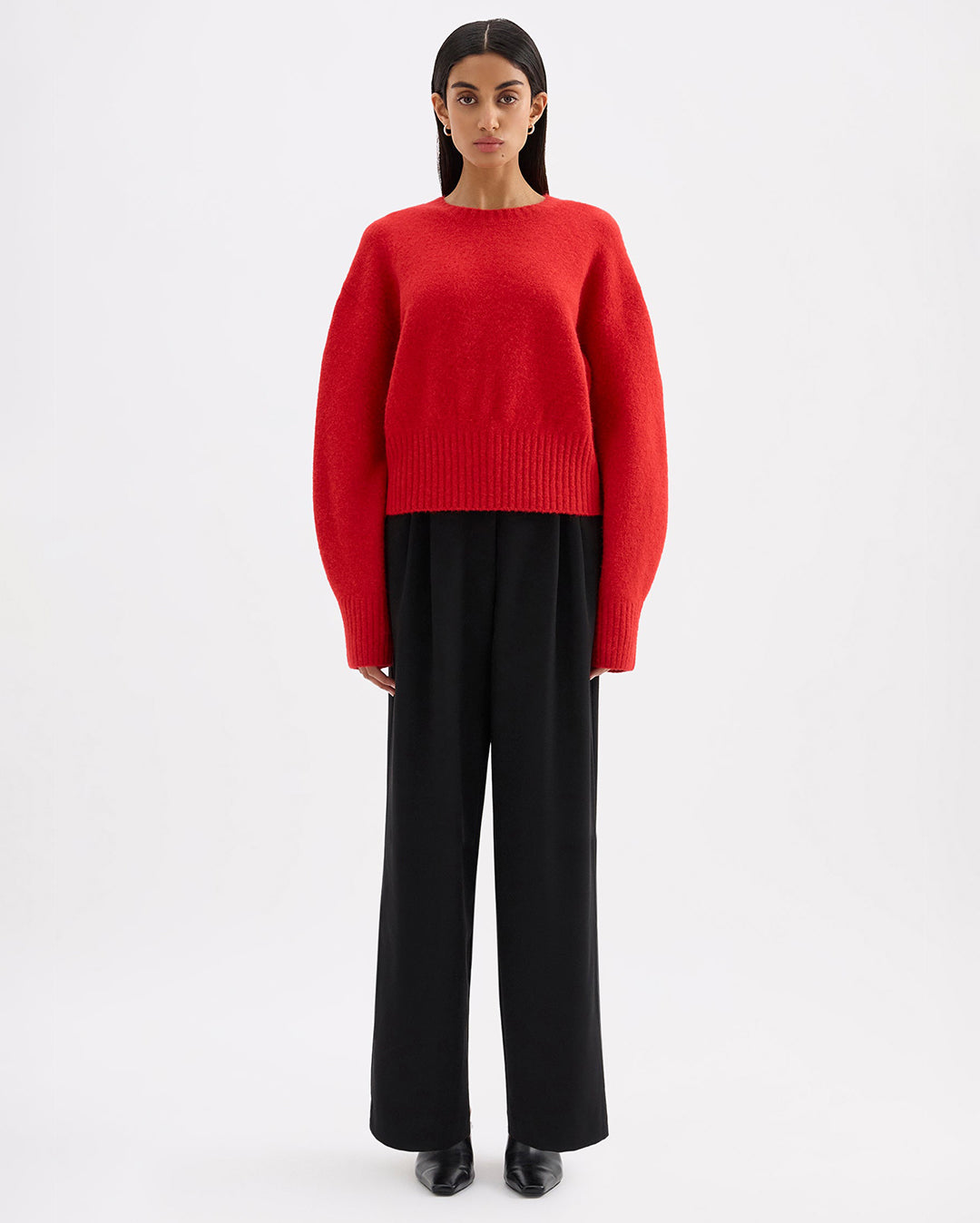 Elsie Knit - Vermillion - Nude Lucy