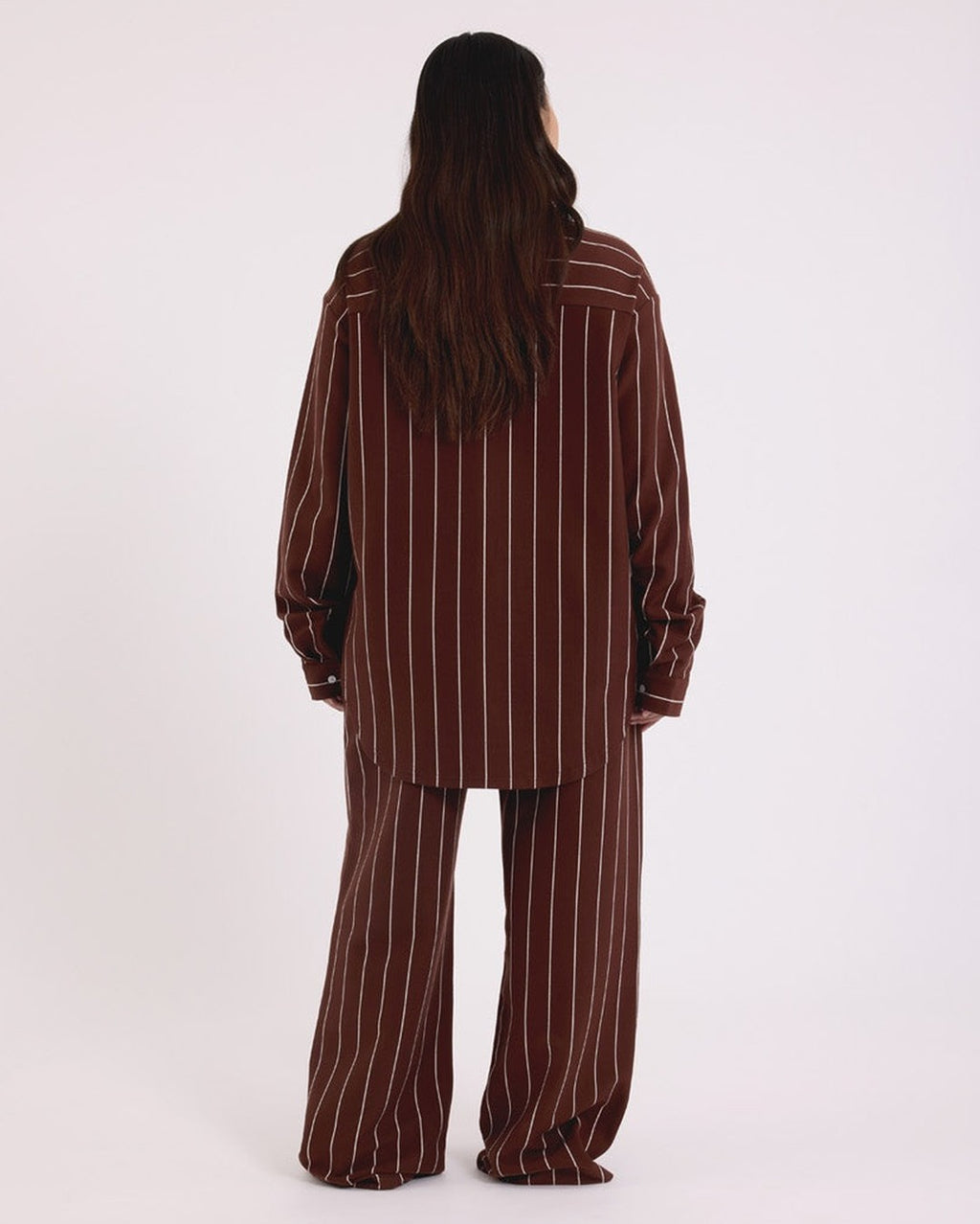 Long Sleeve Sleep Shirt - Mahogany - Hommey