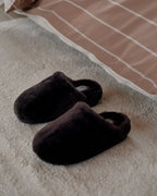 Sheepskin Slippers - Chocolate - Hommey