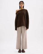 Lavinia Knit - Chocolate - Nude Lucy