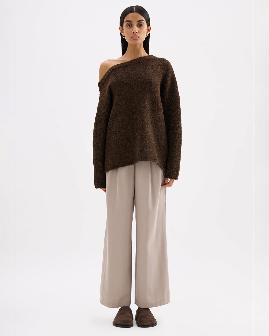 Lavinia Knit - Chocolate - Nude Lucy