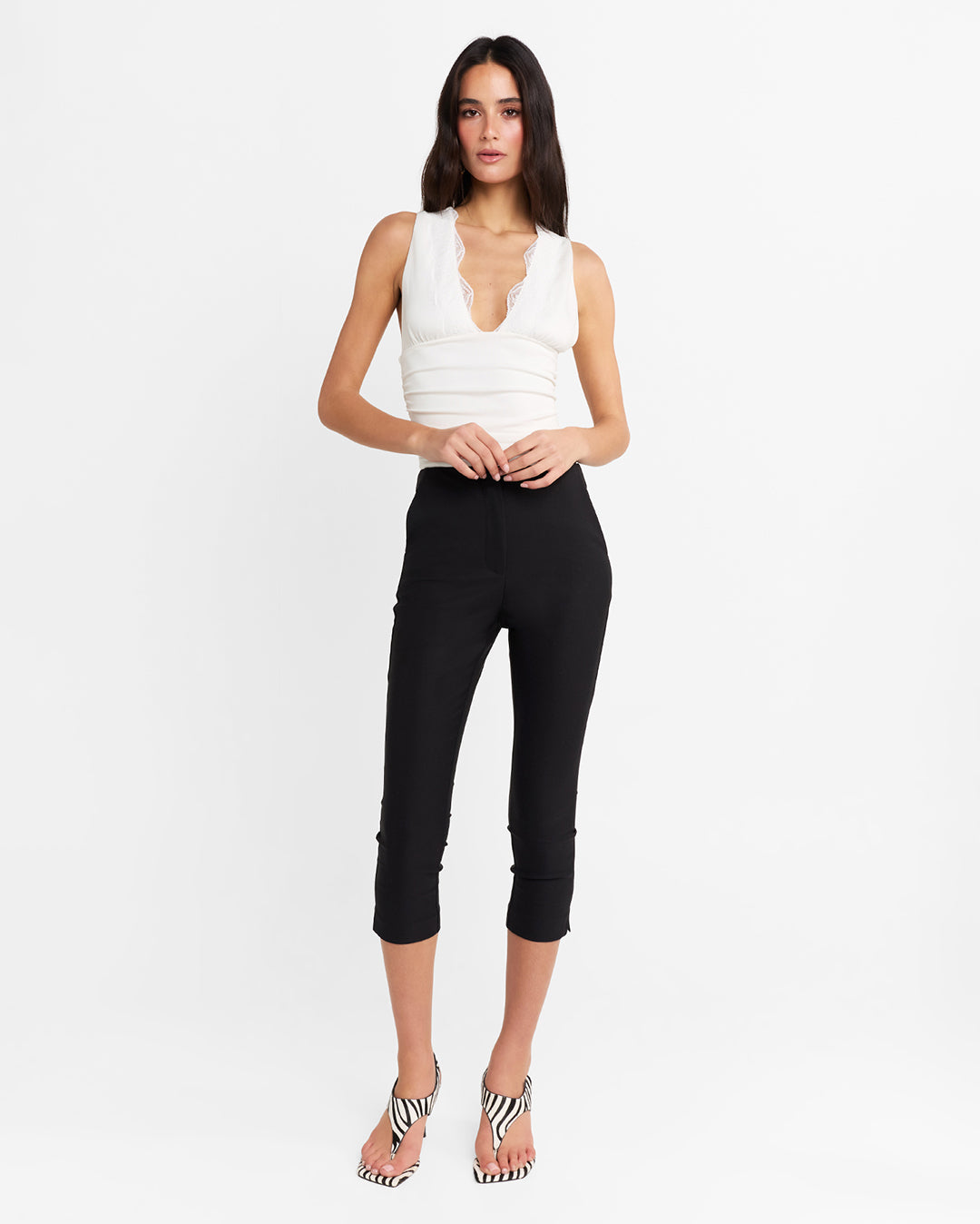 Camille Top - White by Madison the Label - view 2