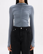 Marti Mesh Top - Nickel - Nude Lucy