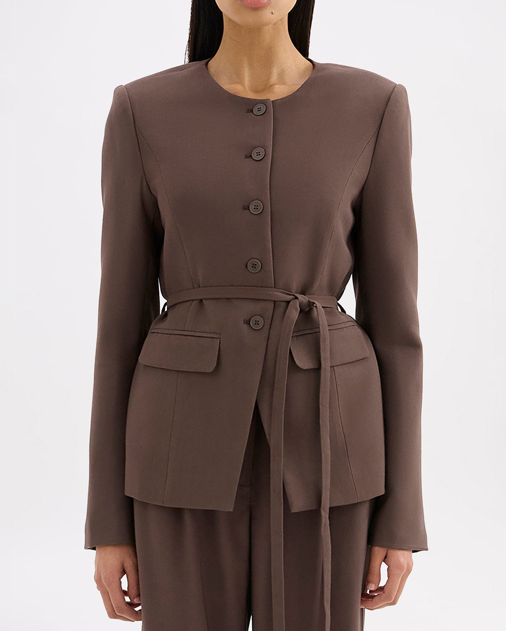 Nadia Jacket - Chocolate - Nude Lucy