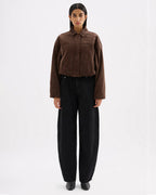Sabina Bomber - Espresso - Nude Lucy
