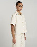 Carpenter Short Sleeve Shirt - Ecru - Summi Summi