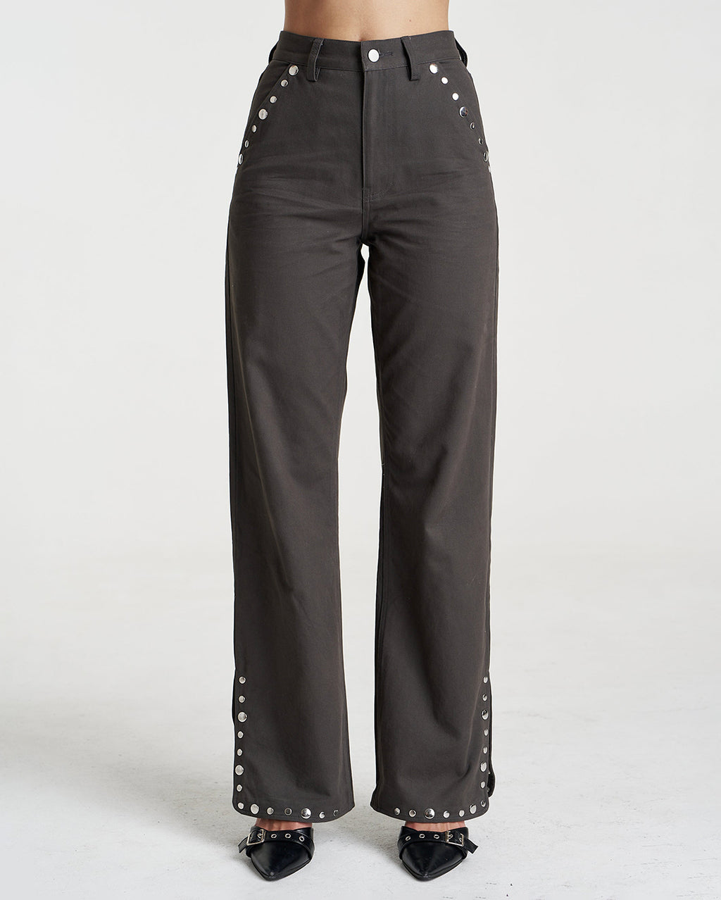Studded Easy Jean - Shadow - Summi Summi