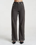 Studded Easy Jean - Shadow - Summi Summi