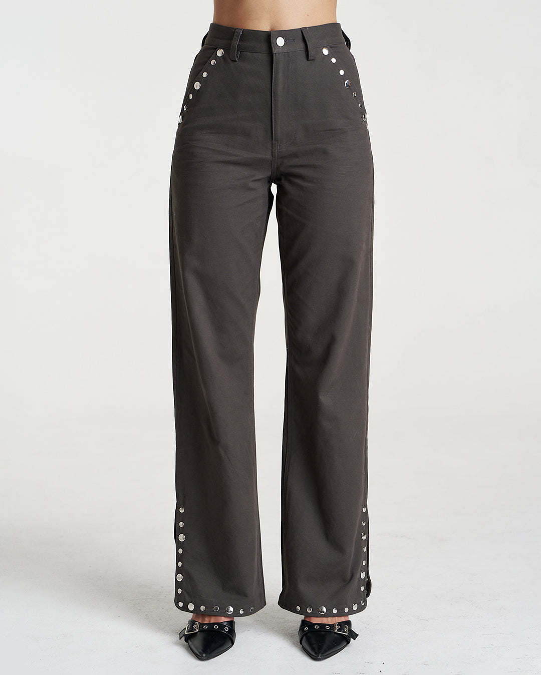 Studded Easy Jean - Shadow - Summi Summi