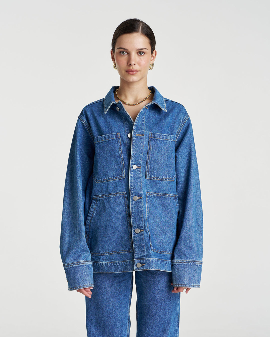 Denim Jacket - Bleu - Summi Summi