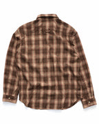 Dover Flannel Long Sleeve Shirt - Mocha - S-Double
