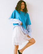 Blue Crush LS Tee - Bright Blue - Commonplace Essentials