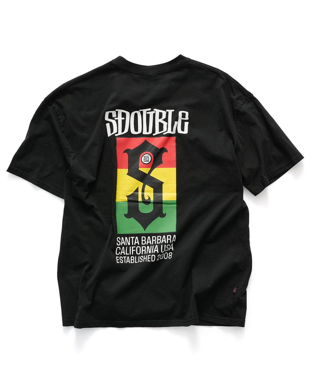 Roots Flag T-Shirt - Pigment Black - S-Double