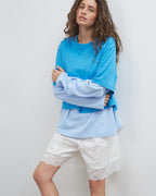Night Night Lace Short - White - Commonplace Essentials