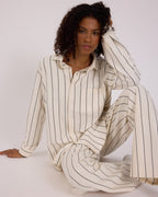 Long Sleeve Sleep Shirt - Snow - Hommey