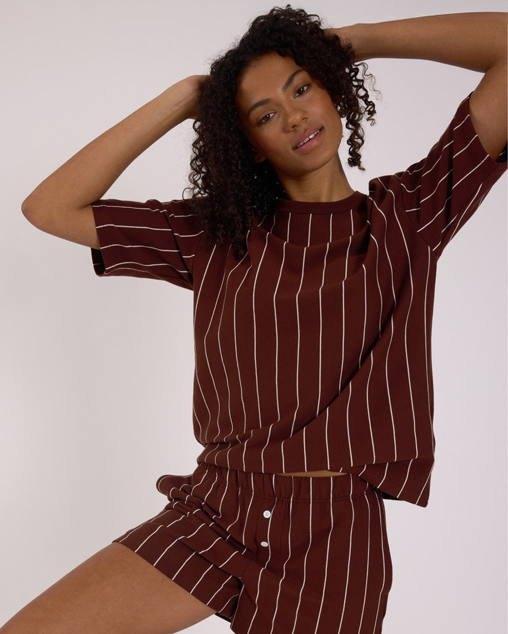 Sleep T-Shirt - Mahogany - Hommey