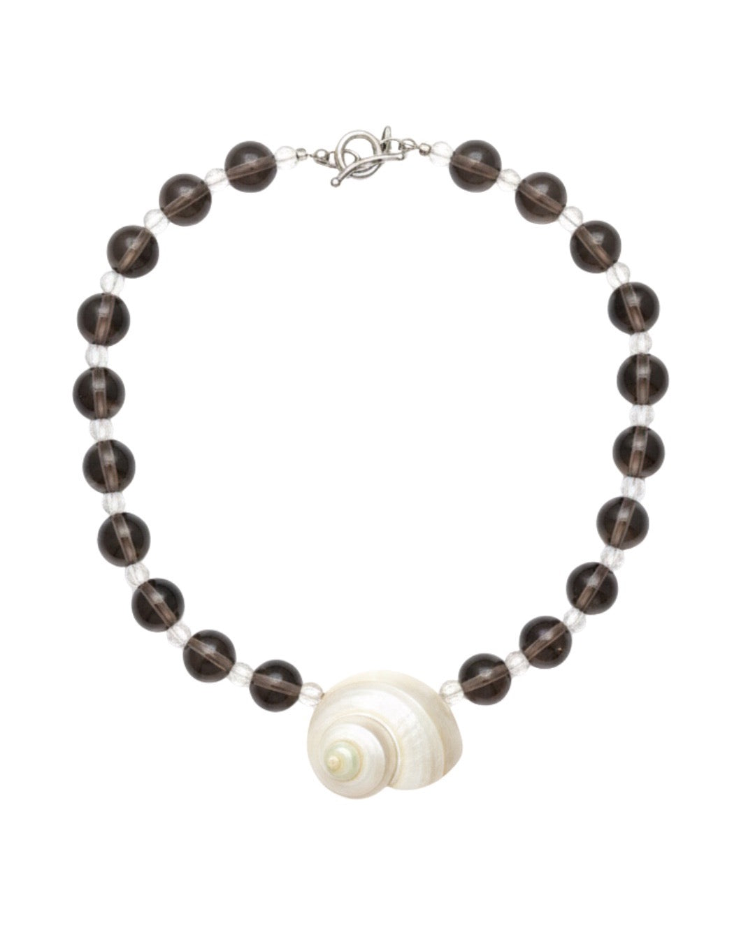 Clarence Necklace - Grey - Honeybloom
