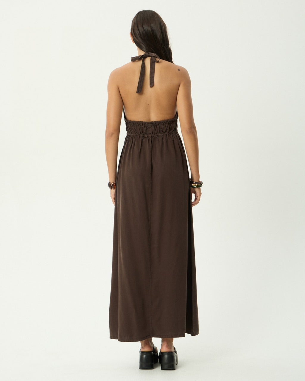 June Mae - Hemp Maxi Dress - Coffee - Afends