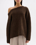 Lavinia Knit - Chocolate - Nude Lucy