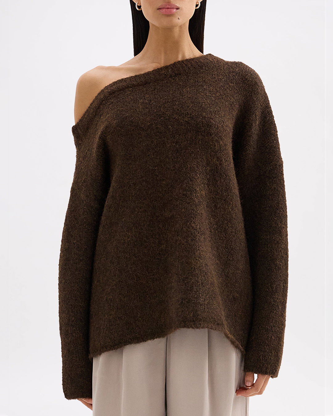 Lavinia Knit - Chocolate - Nude Lucy