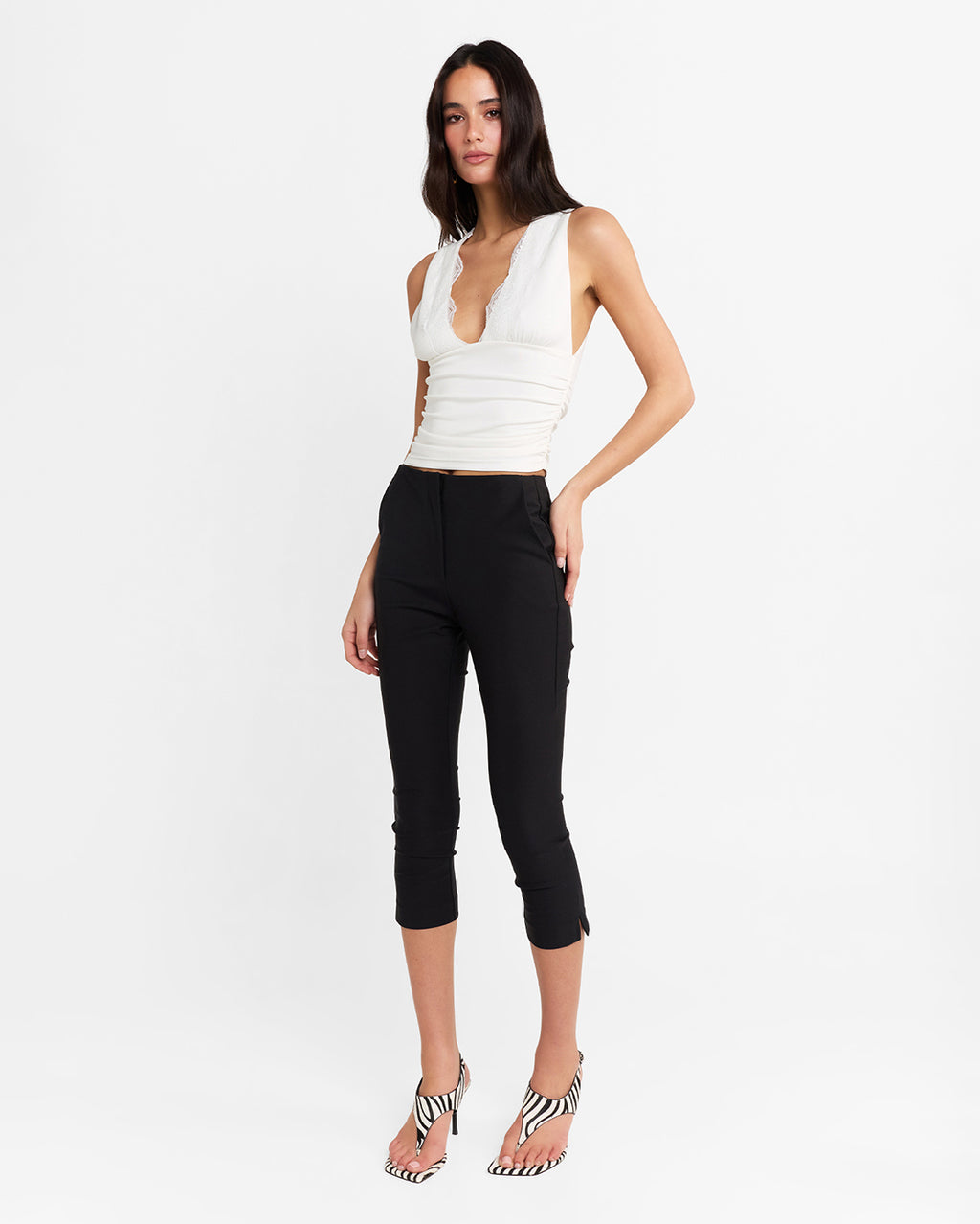Camille Top - White by Madison the Label - view 3