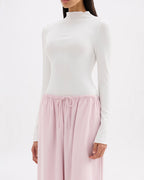 Mimi Long Sleeve Top - Salt - Nude Lucy