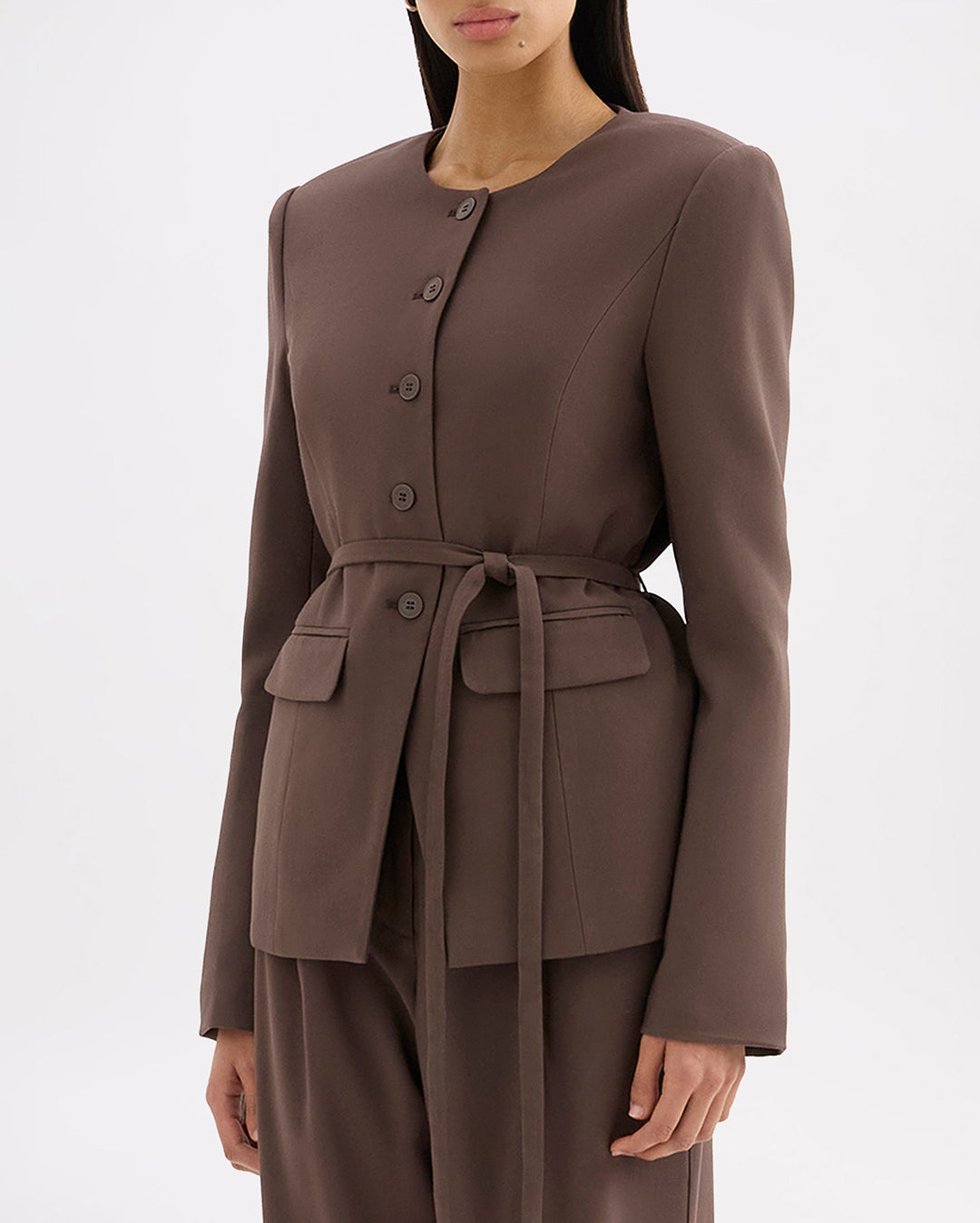 Nadia Jacket - Chocolate - Nude Lucy