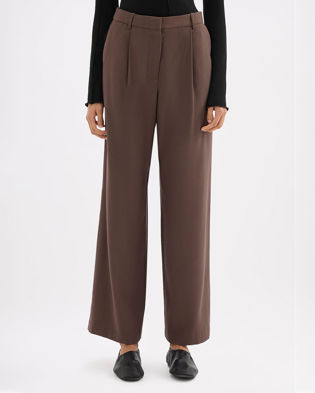 Nadia Pant - Chocolate - Nude Lucy