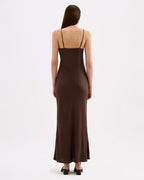 Tilly Tencel Slip Dress - Chocolate - Nude Lucy