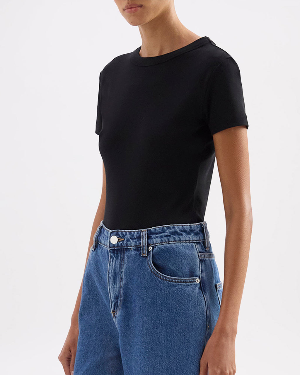 Organic Baby Tee - Black - Nude Lucy