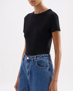 Organic Baby Tee - Black - Nude Lucy