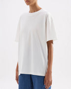 Organic Boyfriend Tee - White - Nude Lucy