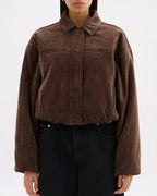 Sabina Bomber - Espresso - Nude Lucy