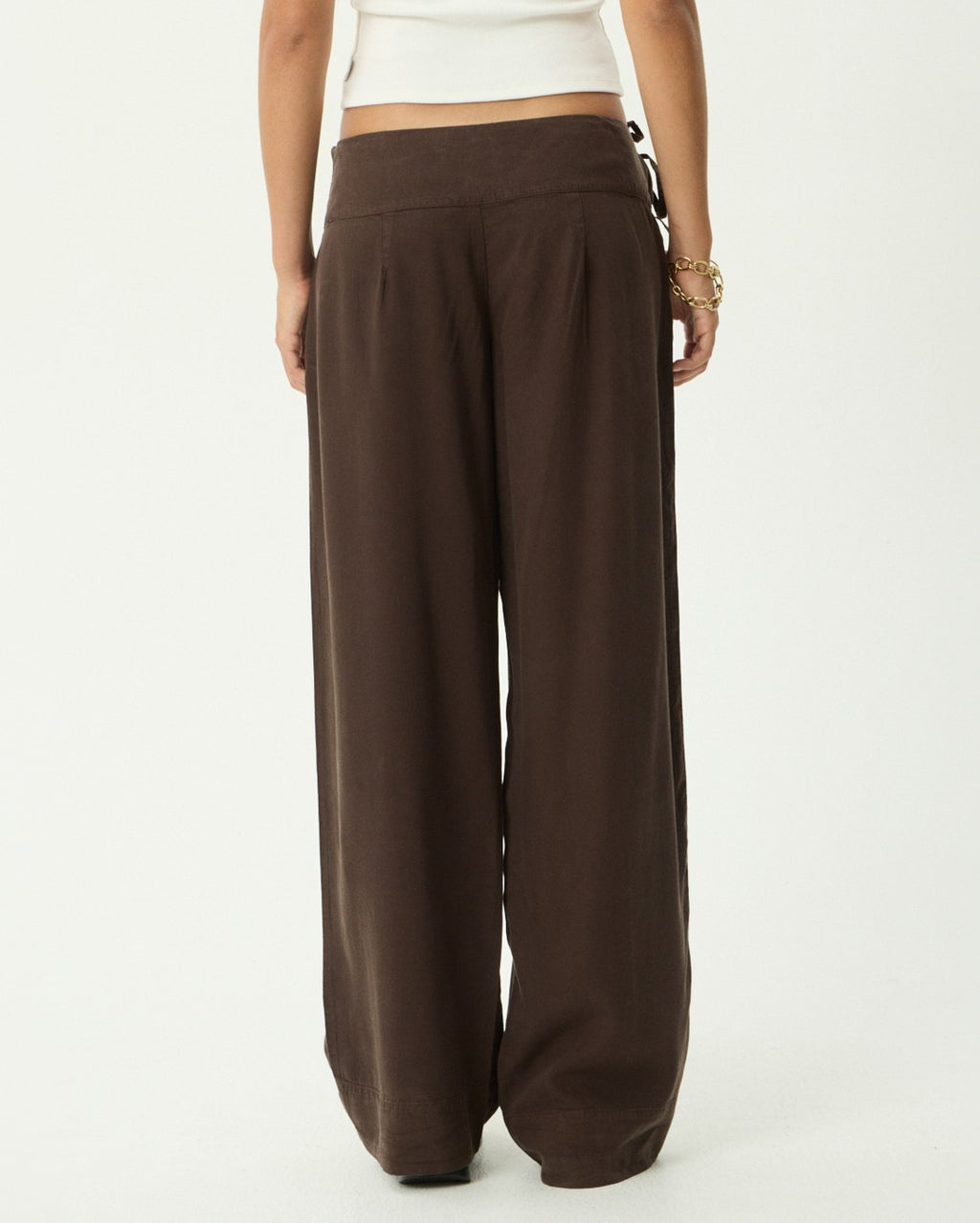 Sofia Mae - Hemp Wide Leg Pant - Coffee - Afends