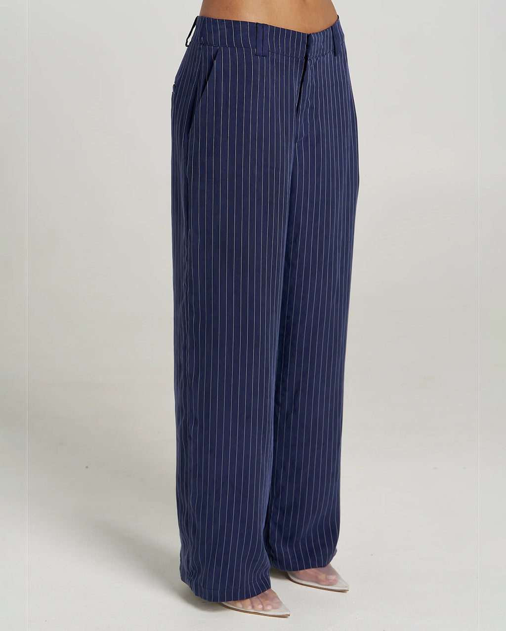 Boss Pant - Navy Pinstripe by Summi Summi - view 3
