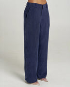 Boss Pant - Navy Pinstripe by Summi Summi - view 3