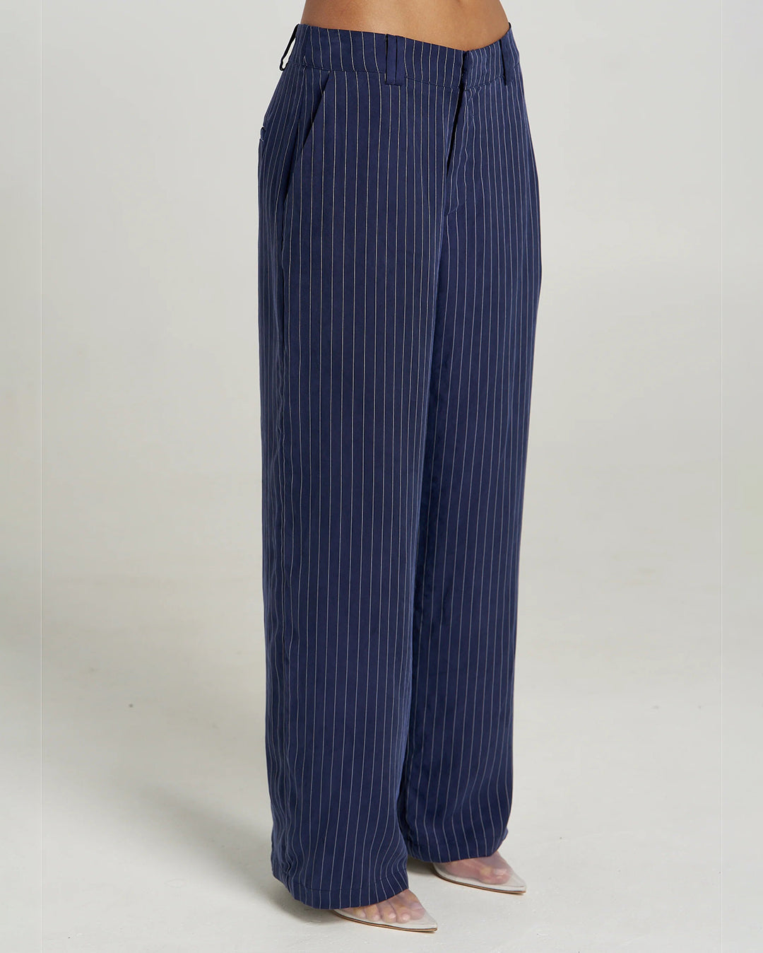 Boss Pant - Navy Pinstripe by Summi Summi - view 3