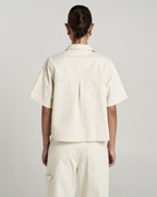 Carpenter Short Sleeve Shirt - Ecru - Summi Summi