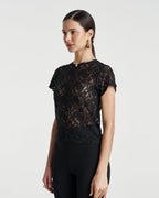 Lace Baby Doll Tee - Black - Summi Summi