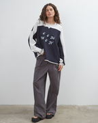 Common Sweatshirt - Navy/Sky - Commonplace Essentials