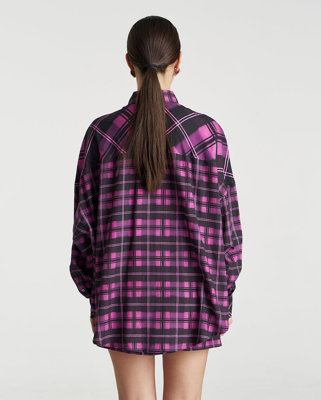 Summi Summi Plaid Long Sleeve Shirt - Azalea Plaid | Wally NZ