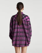 Plaid Long Sleeve Shirt - Azalea Plaid - Summi Summi