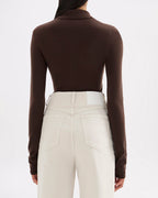 Danica Merino Blend Knit - Chocolate - Nude Lucy